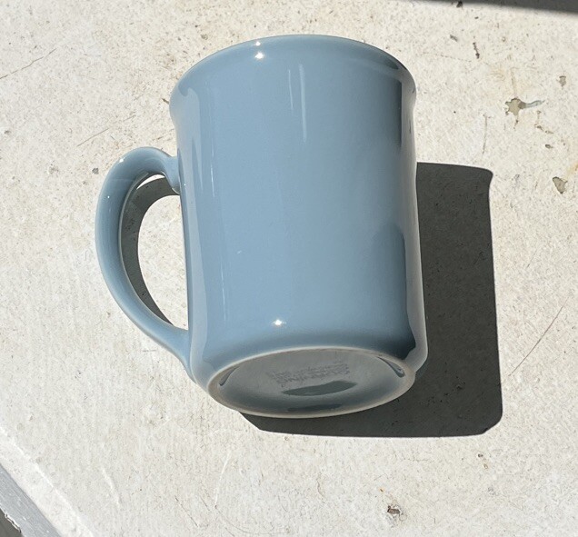 Corning 10 oz Mug Stoneware Light Blue USA