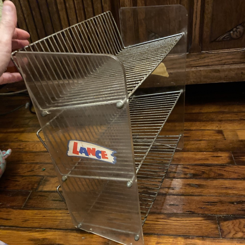 Vintage Lance Snacks Wire Display Rack 8x15x17"