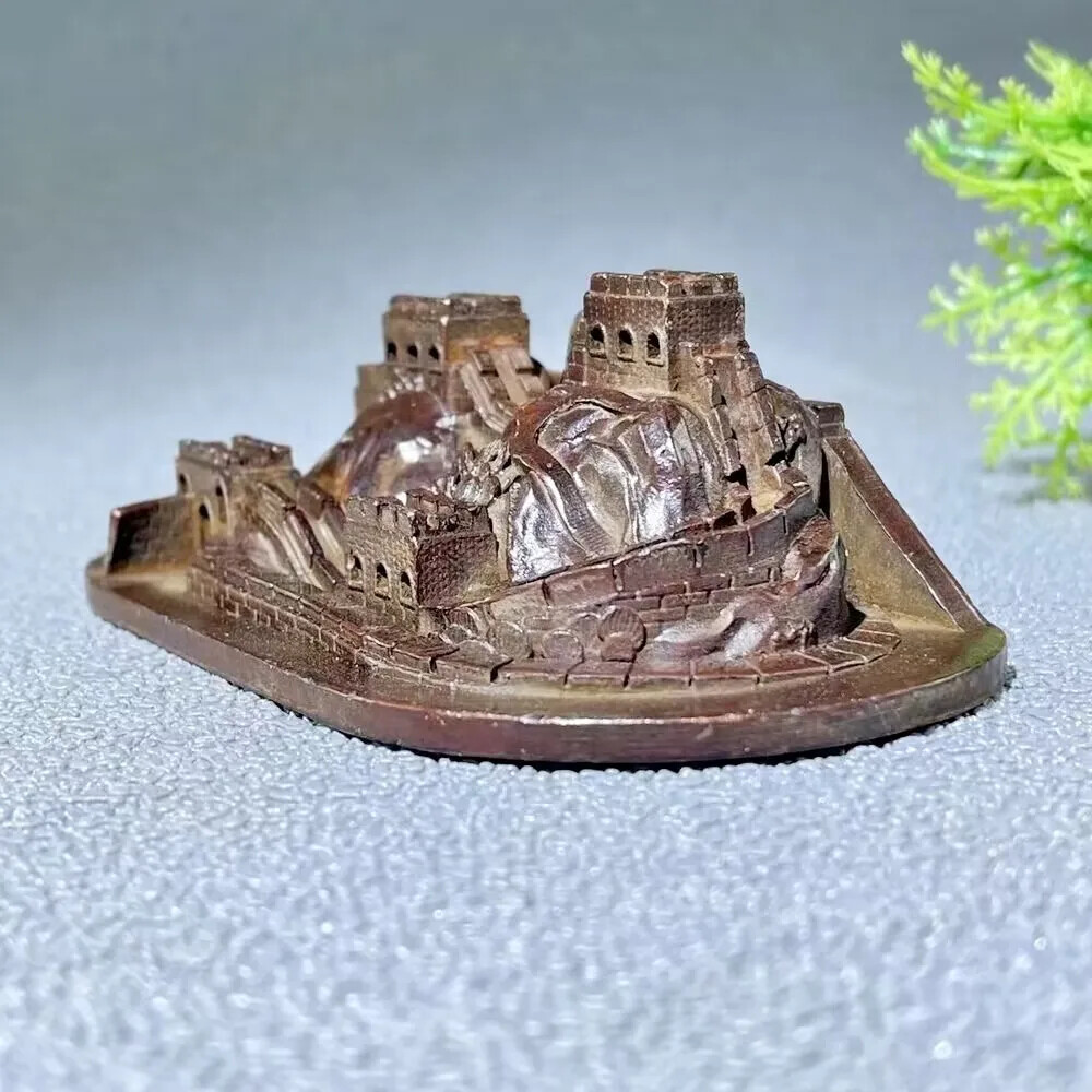 Copper China Great Wall Model Statue Classical Architecture Souvenirs Decoration