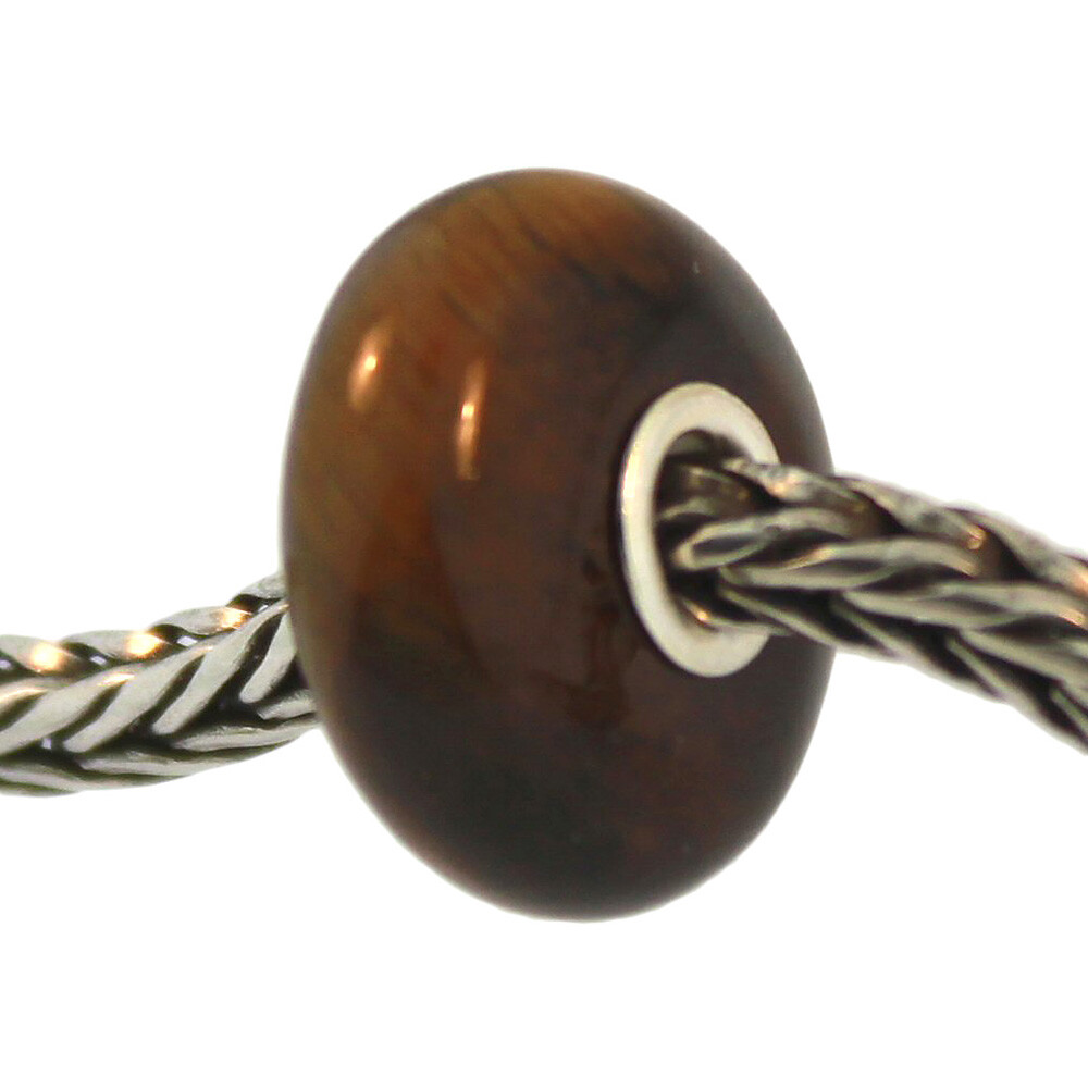 Authentic Trollbeads Precious Stone 50805 Tiger Eye :0