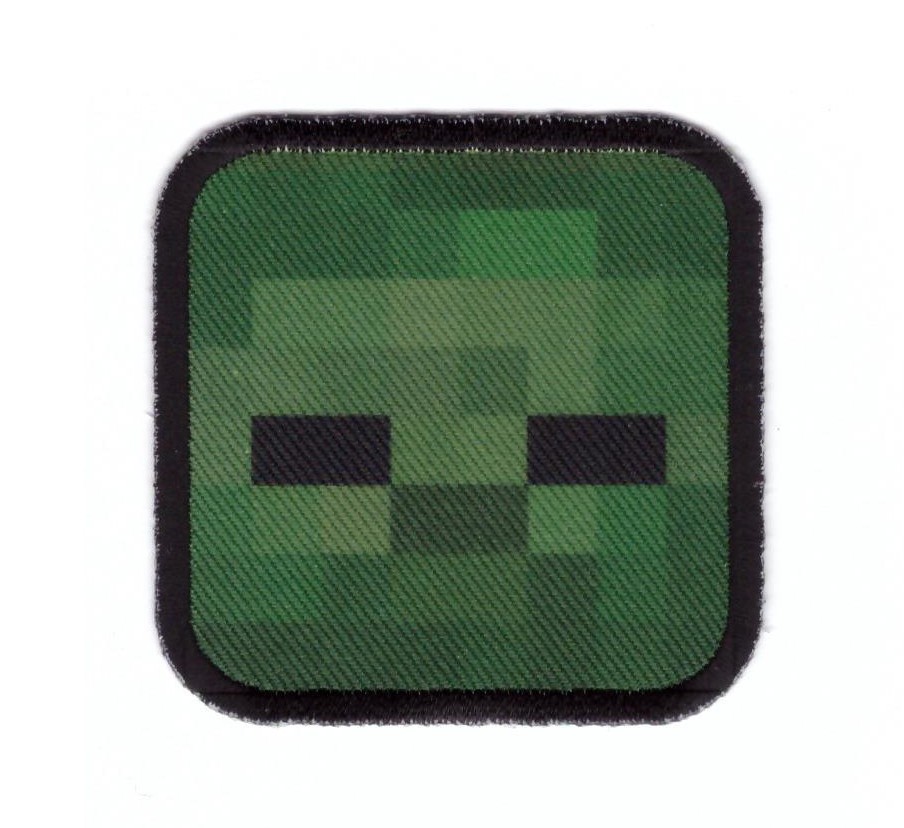 Zombie Face Mine crafter Patch Sew on [sub]