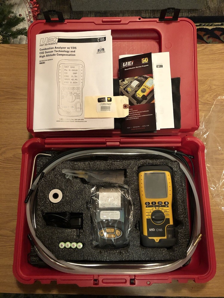 UEI TEST INSTRUMENTS C165 COMBUSTION ANALYZER KIT