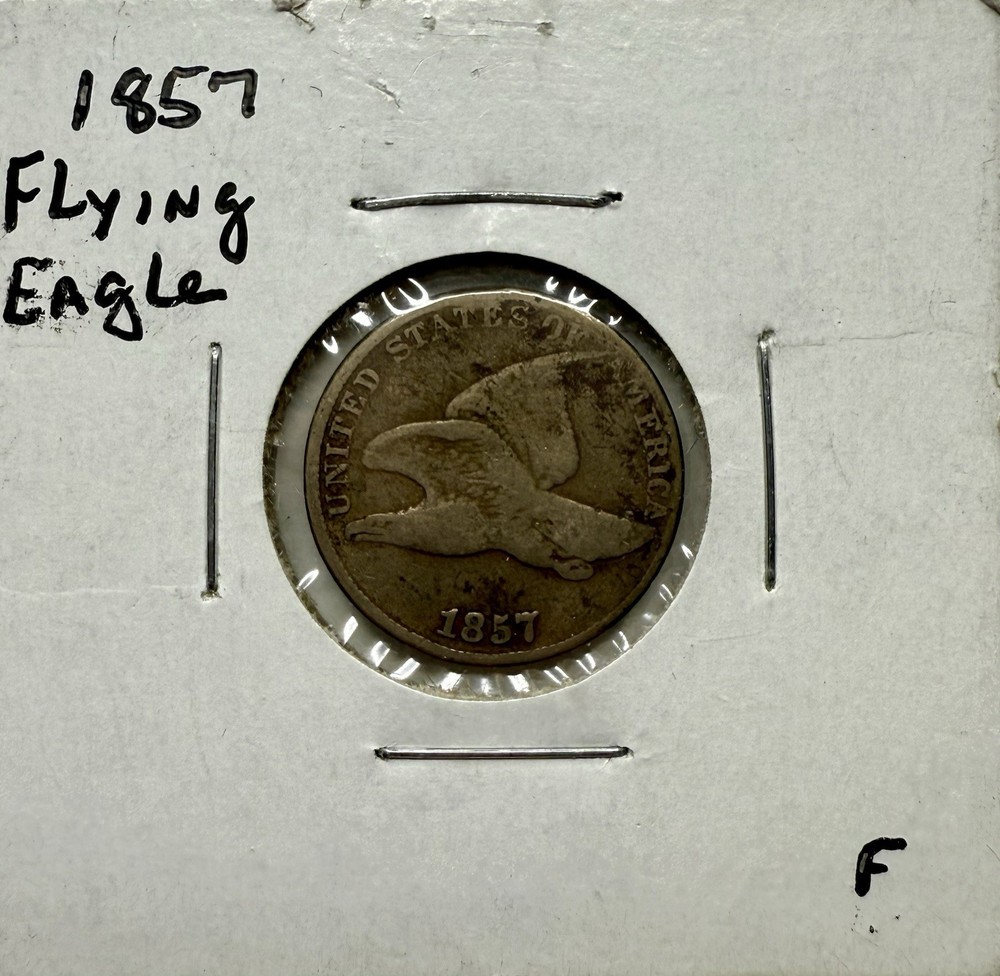 Flying Eagle Small Cent – 1857 – Nice Circulated Example