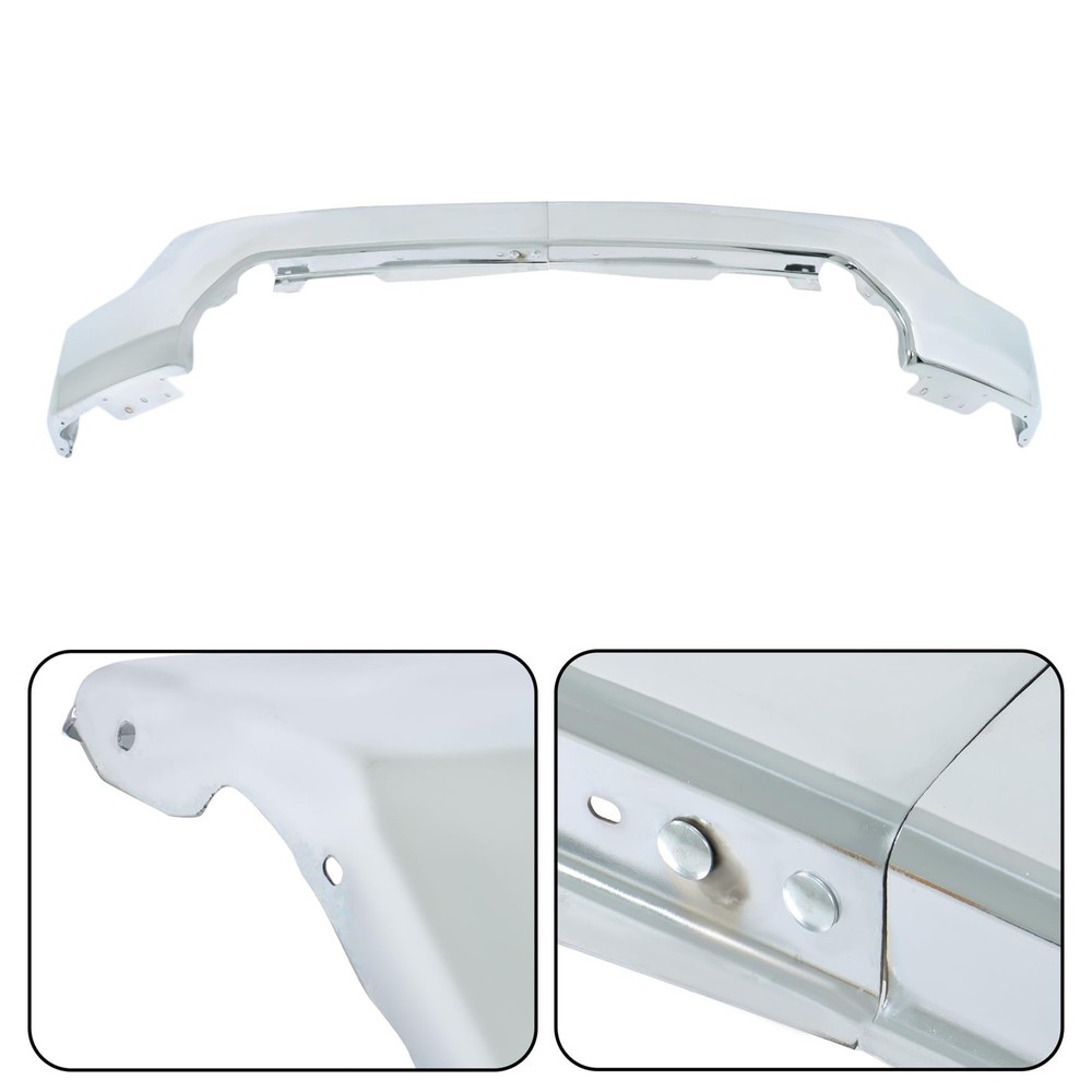 Chrome Bumper Face Bar Front Cover Replacement no Sensor Hole 2019-2021