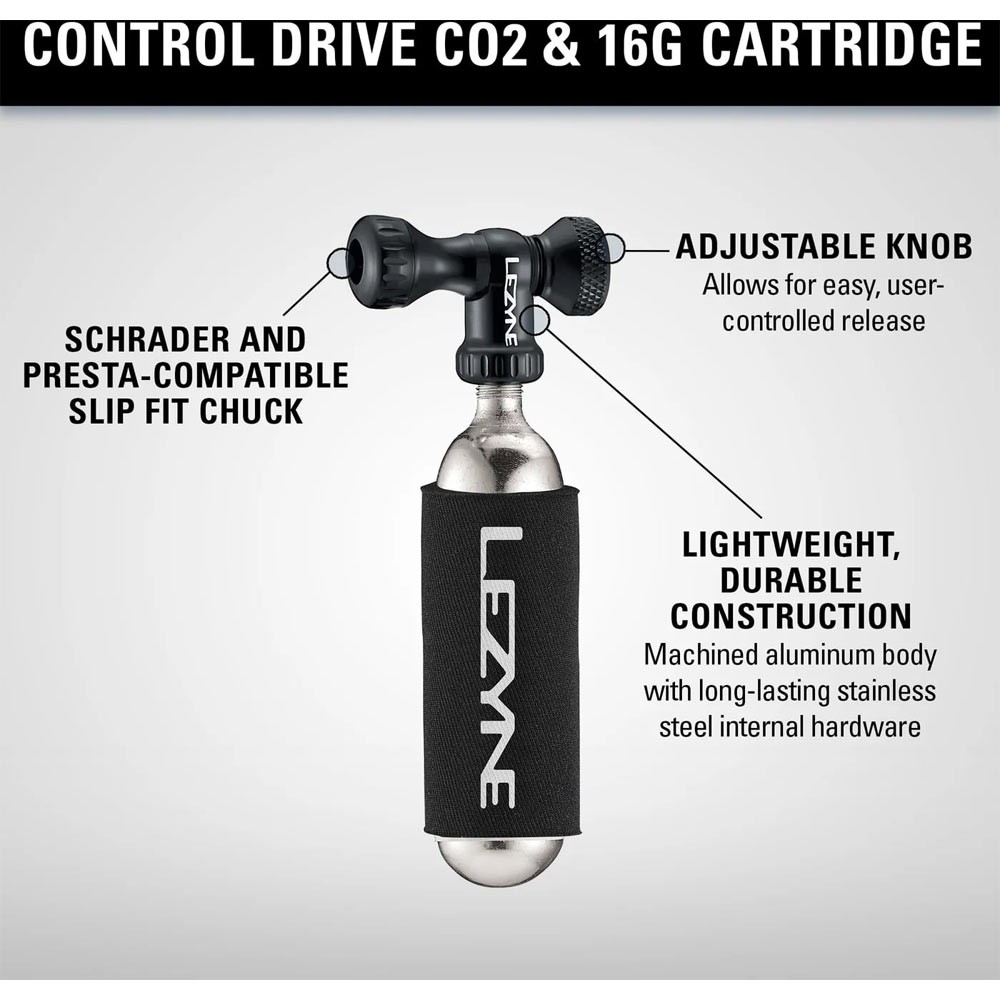Lezyne Control Drive CO2 Head Only Black
