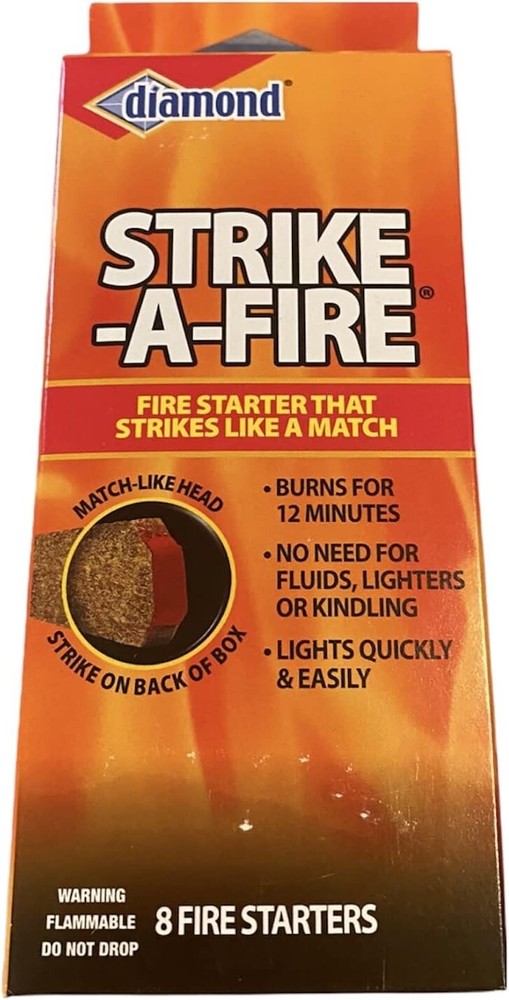 Diamond Strike-A-Fire Starter Match Sticks Firestarter Logs 12min Burn