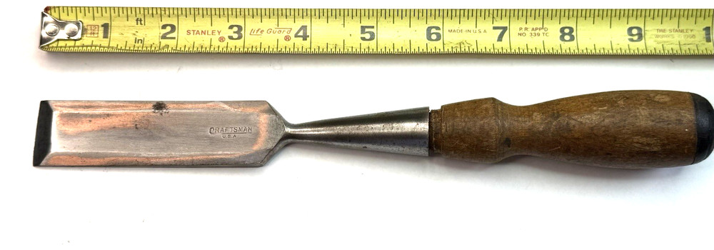 Vintage CRAFTSMAN Woodworking Chisel 1"