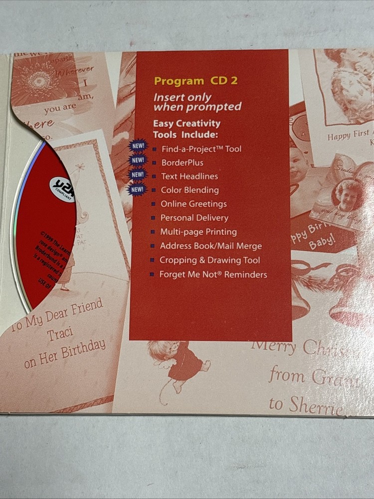 CreataCard 4 Plus PC-CD make print personalized anniversary comedy greeting card