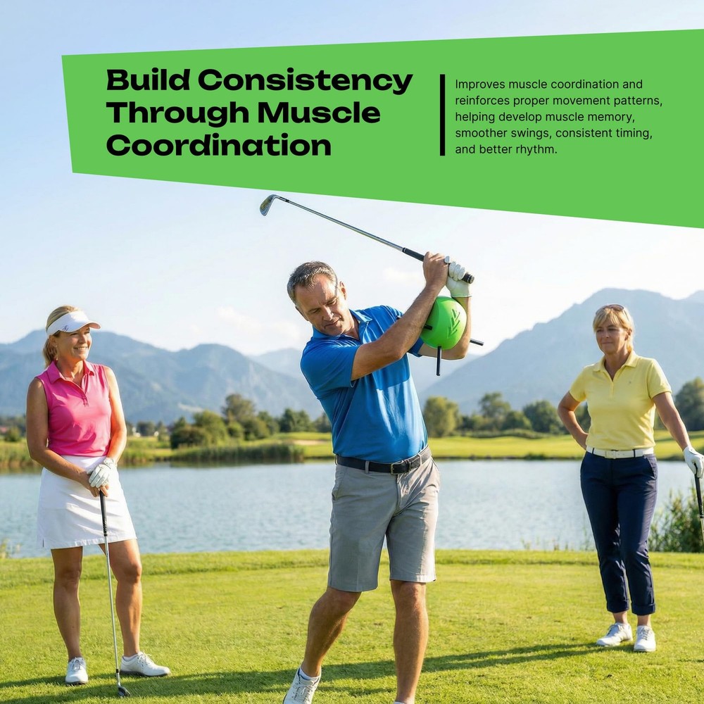 Golf Training Aid Ball - Compression Connection Between Arms Posture Correction