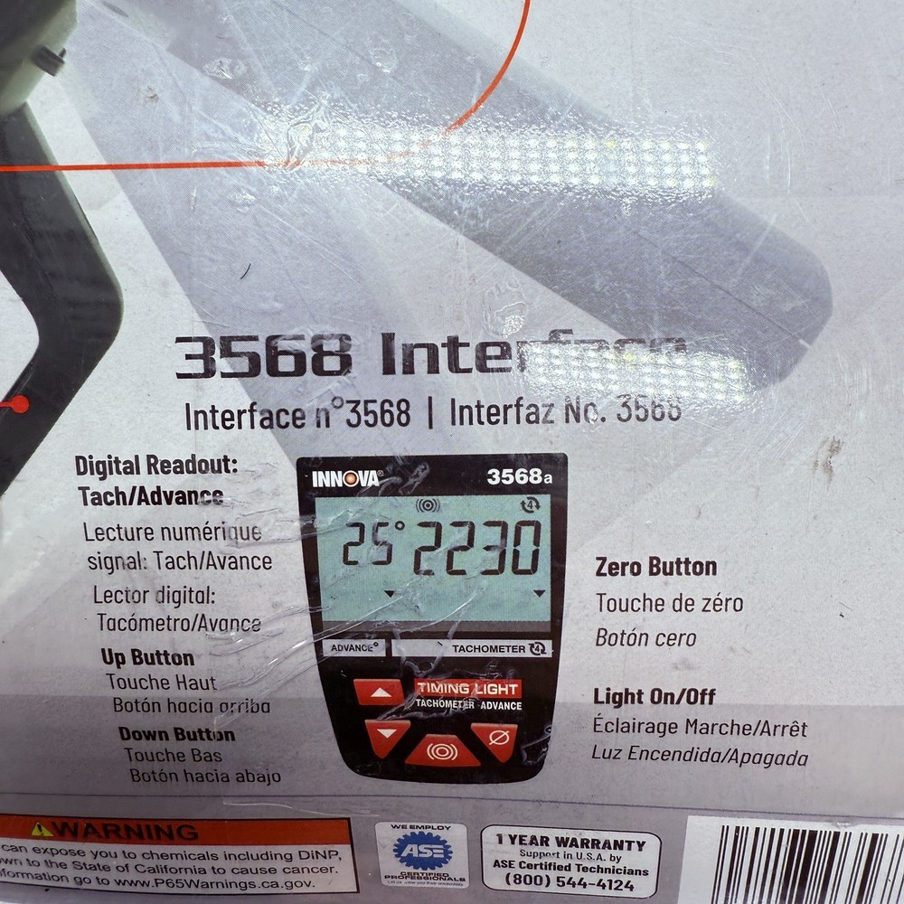 Innova 3568a Digital Timing Light READ! Missing Cables
