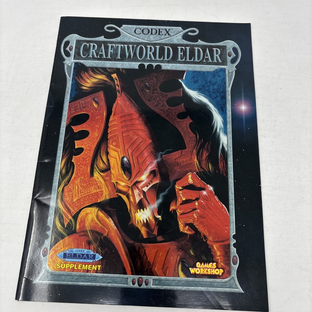 Warhammer 40K Classic Craftworld Eldar Codex 2000 Very Good Army Book OOP