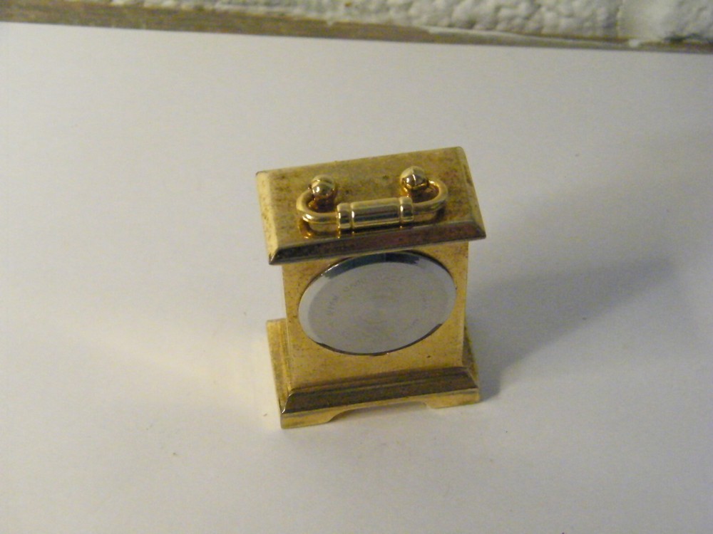 Vintage Mini Quartz Clock Untested