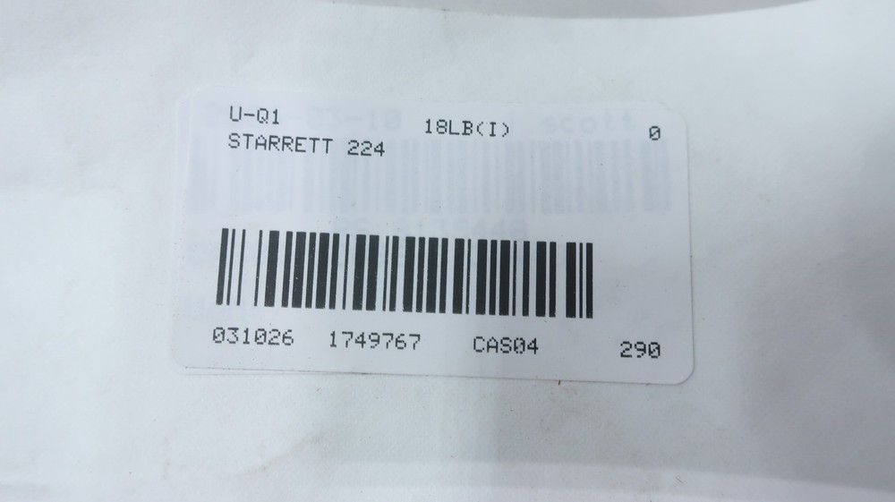 Starrett 224 Micrometer 16-20in