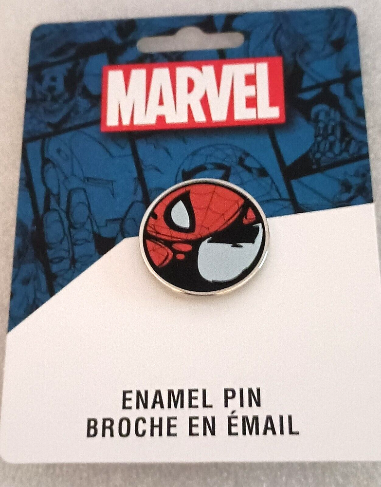 Rare Marvel Spider-Man Vs Venom Enamel Split profile Pin New MOC