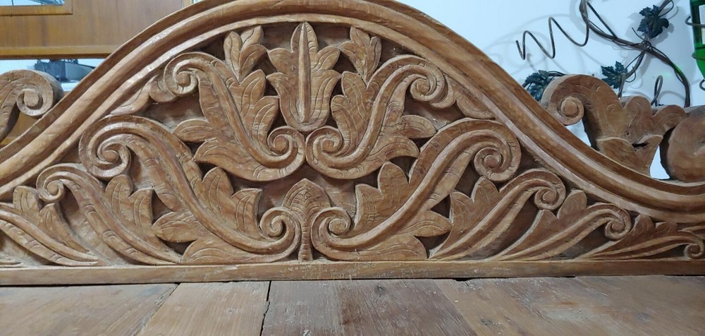 Large handcrafted Teak Buffet - Wooden Pins
