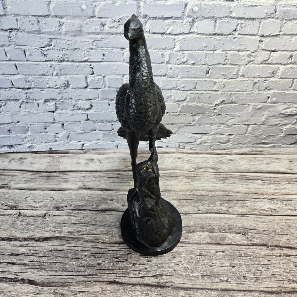 Cast Iron Door Stop Peacock Rare