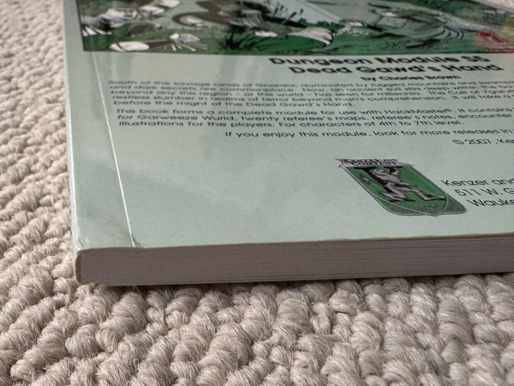 Dungeon Module S5: Dead Gawd's Hand - Hackmaster - Charles Brown