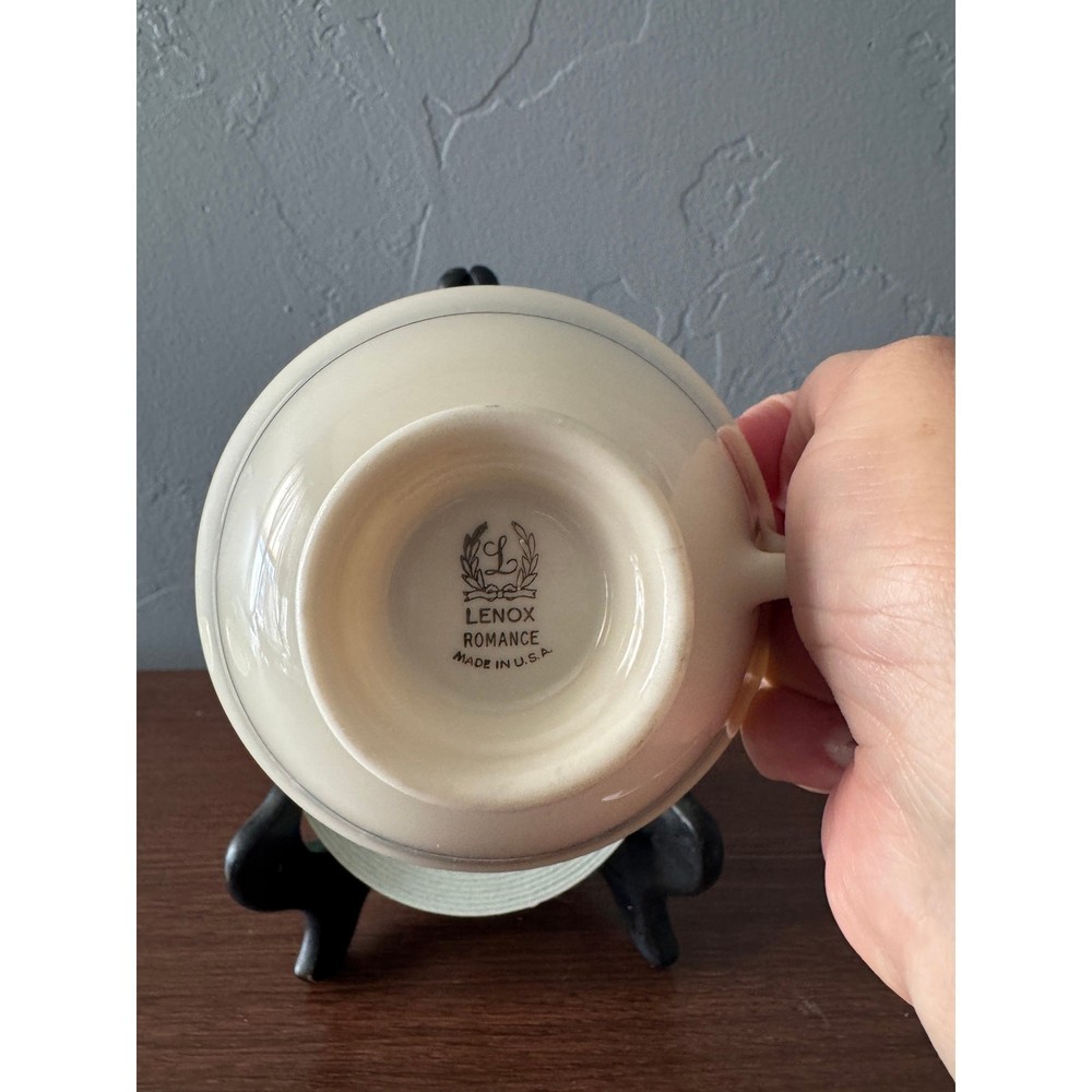 Lenox Romance Footed Cup & Saucer set