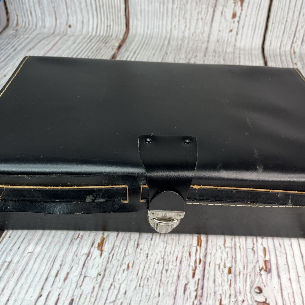 Vintage Polaroid Automatic 100 Land Camera with Case, Timer, Flash, Bulbs, More