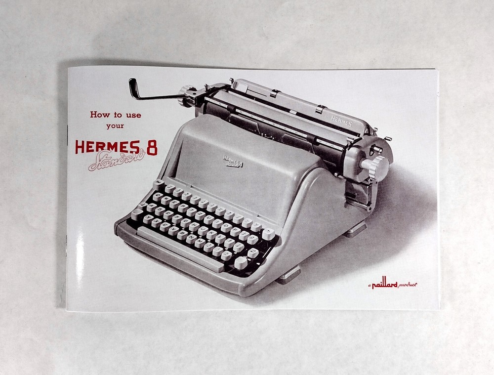 Hermes 8 Typewriter User Instruction Manual
