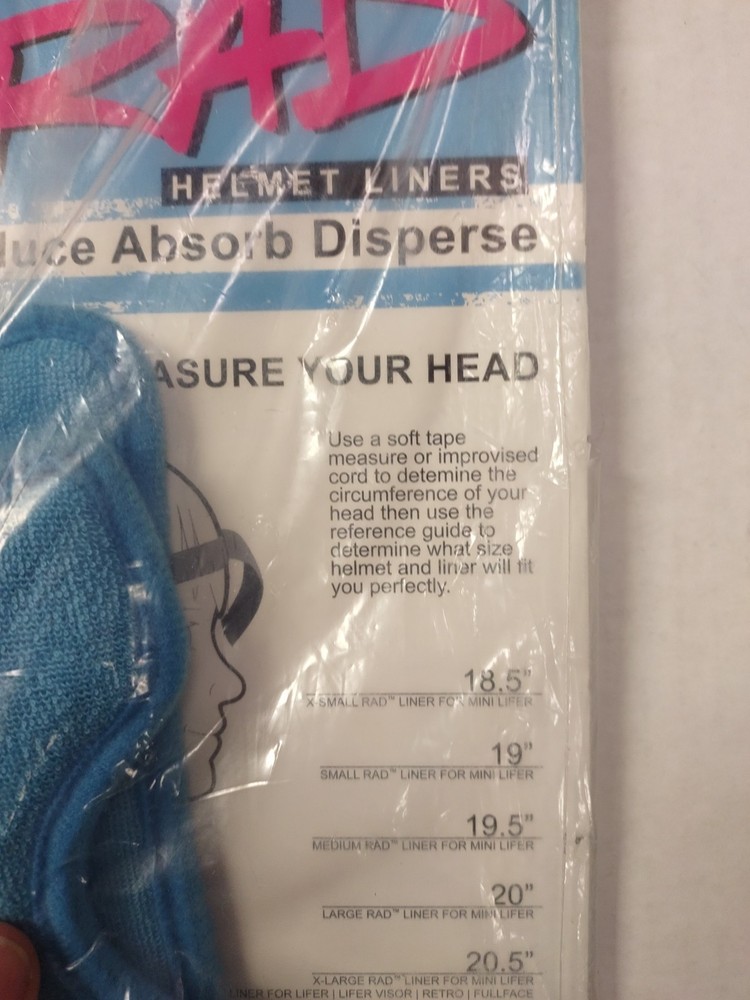 S One Rad Helmet Liners Blue Size Medium
