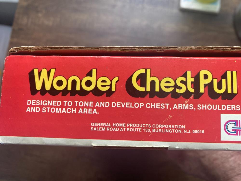 1970s Wonder Chest Pull Expander Exerciser in Original Box