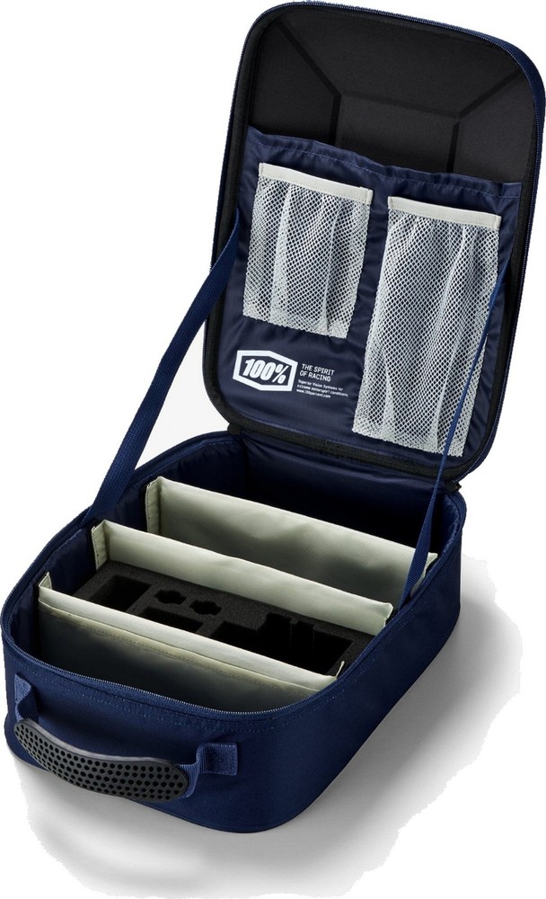 100% Louis Goggle Case Navy/Gray