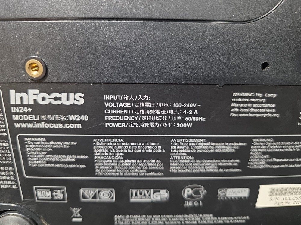 InFocus W240 DLP Projector