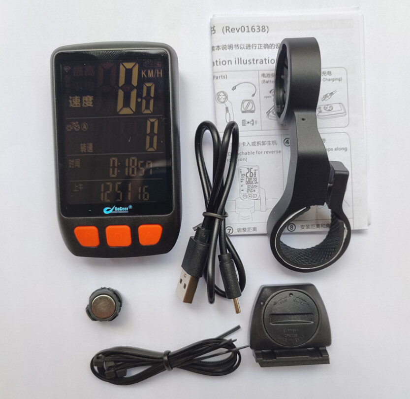 Wireless Bike Computer Speedometer Bicycle LCD Touch Screen Odometer Waterproof