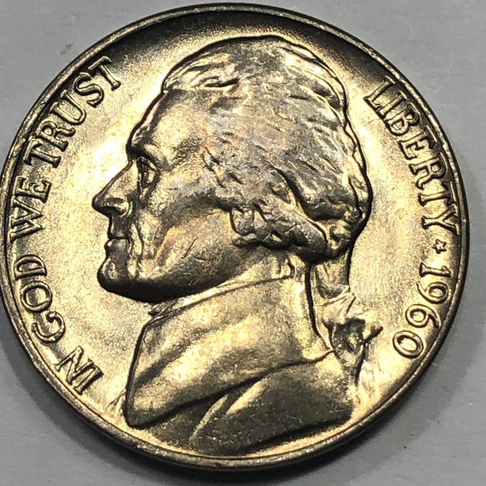 1960- Jefferson 5 cent - Uncirculated