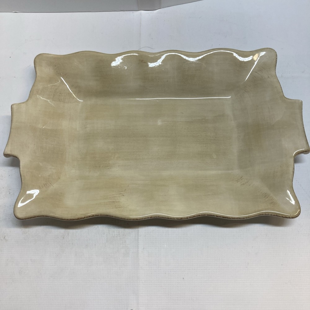 campagnolo tabletops unlimited rectangular Beige/tan serving platter