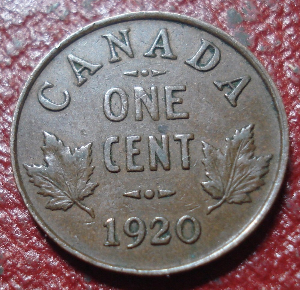 1920 CANADA SMALL CENT IN FINE-VF CONDITION