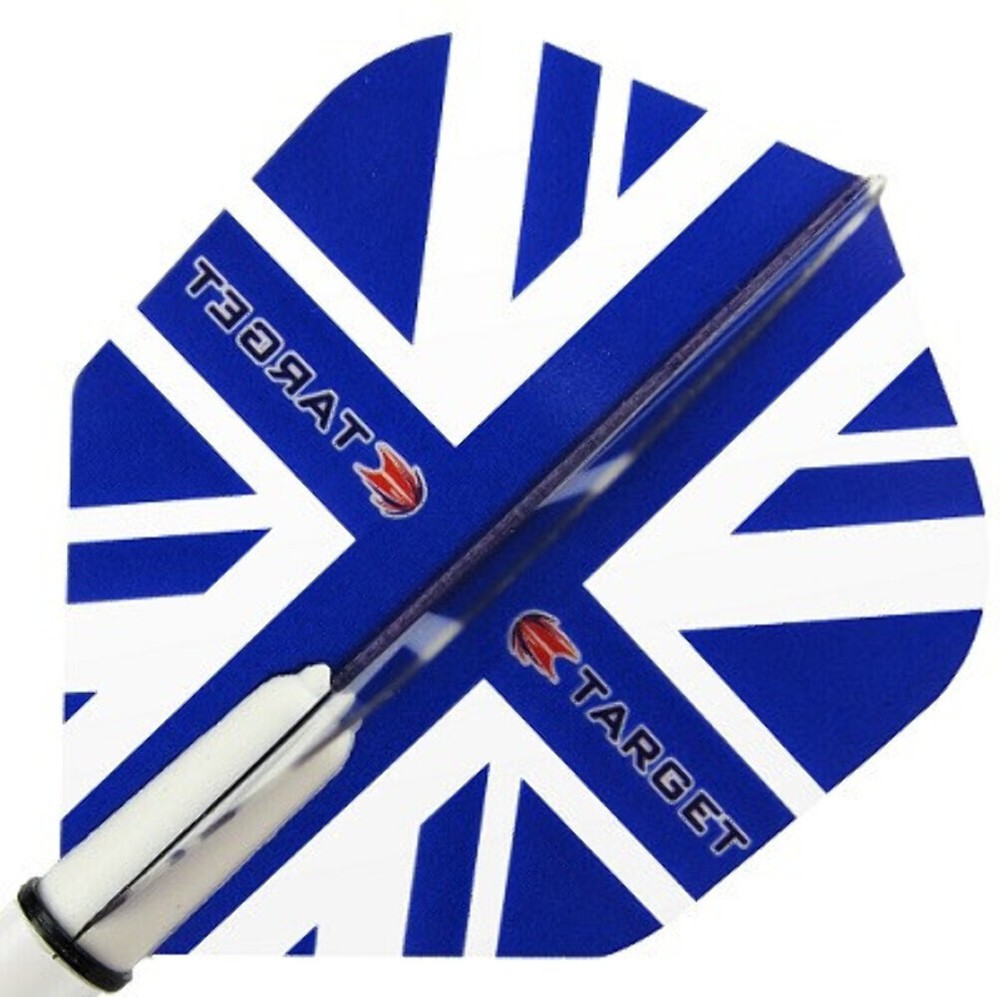 Target Pro 100 Std Flights - British Flag - Blue
