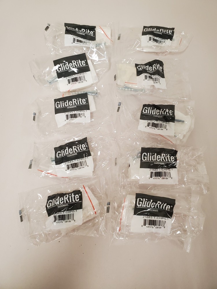 *10-PACK* GLIDERITE 2 in. Champagne Gold Finish Solid Square Cabinet Knob