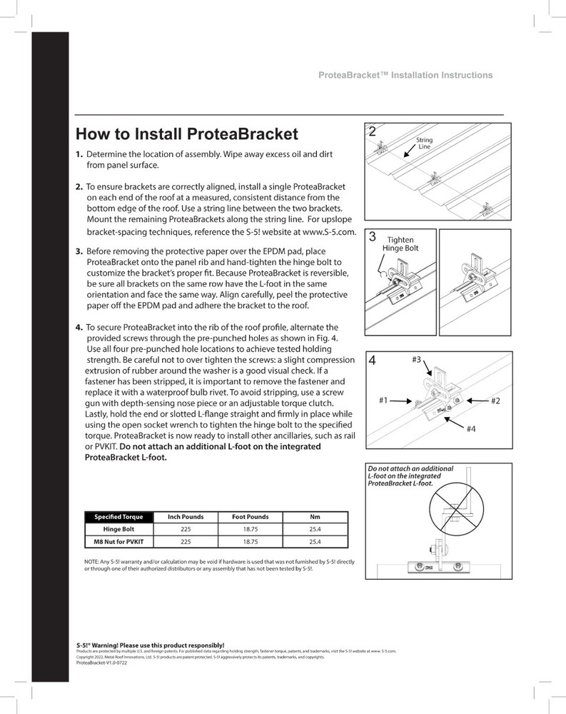 S-5! ProteaBracket, Aluminum Bracket