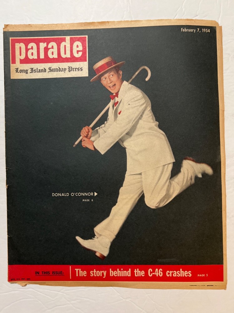 Long Island Press Parade Feb 1954 Donald O'Connor