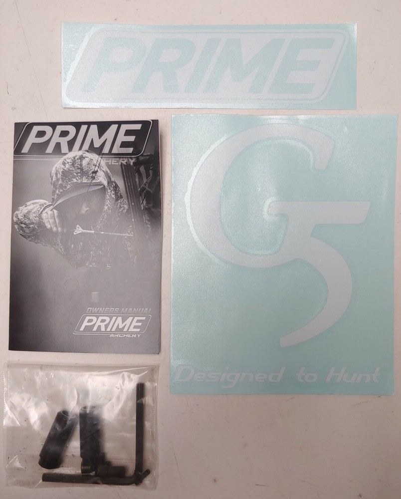 Prime Archery Owners Manual / Stickers / Rest Mounts