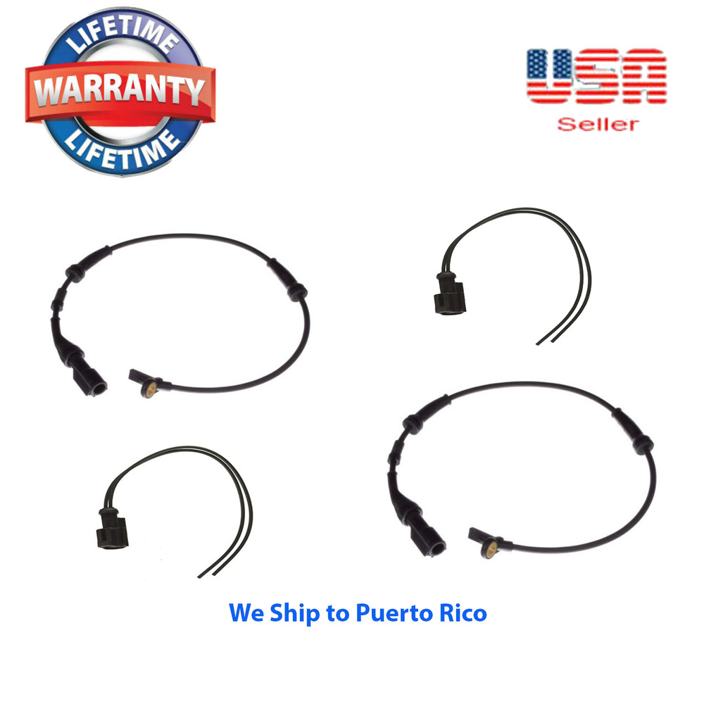 ABS Wheel Speed Sensor Front Left AND Right + 2 CONNECTORS FOR Ford 08-11 Focus