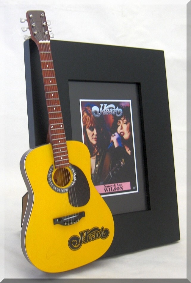 NANCY  & ANN WILSON Hearts  Miniature Guitar Frame
