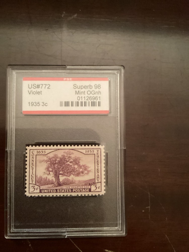 SCOTT#772 MINT OG NH Violet PSE SLAB CERT GRADED SUPERB 98