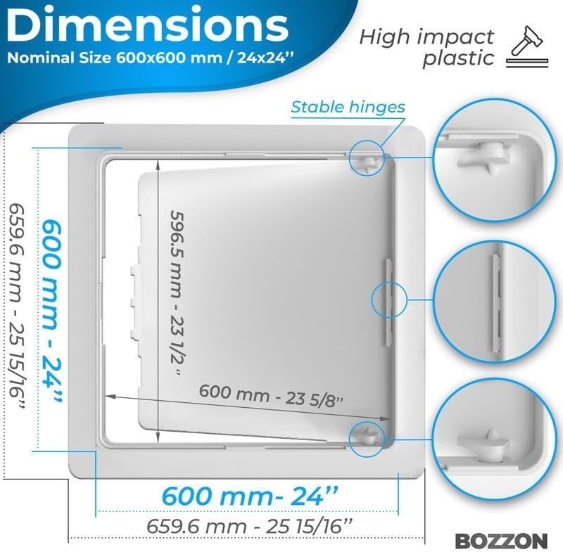 24x24 Access Panel for Drywall - Wall Hole Cover