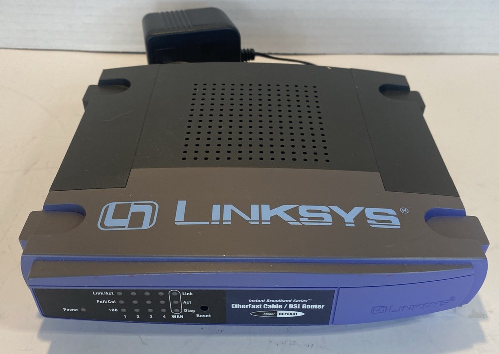 Linksys Etherfast 4-Port Switch 10/100 Wired Cable/DSL Router (BEFSR41 v2) GREAT