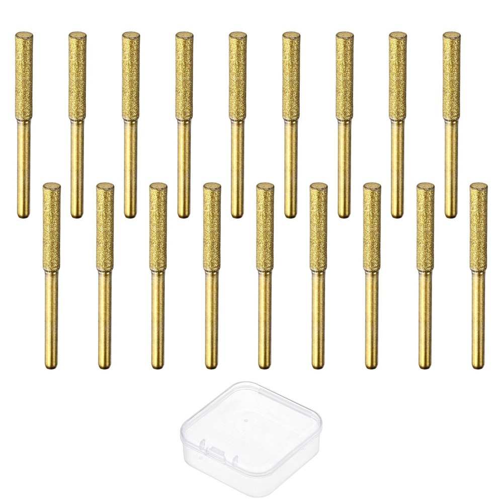 Chainsaw Sharpener with Box [18pcs] - Chainsaw Sharpening - [Gold- 5/32 Inch]