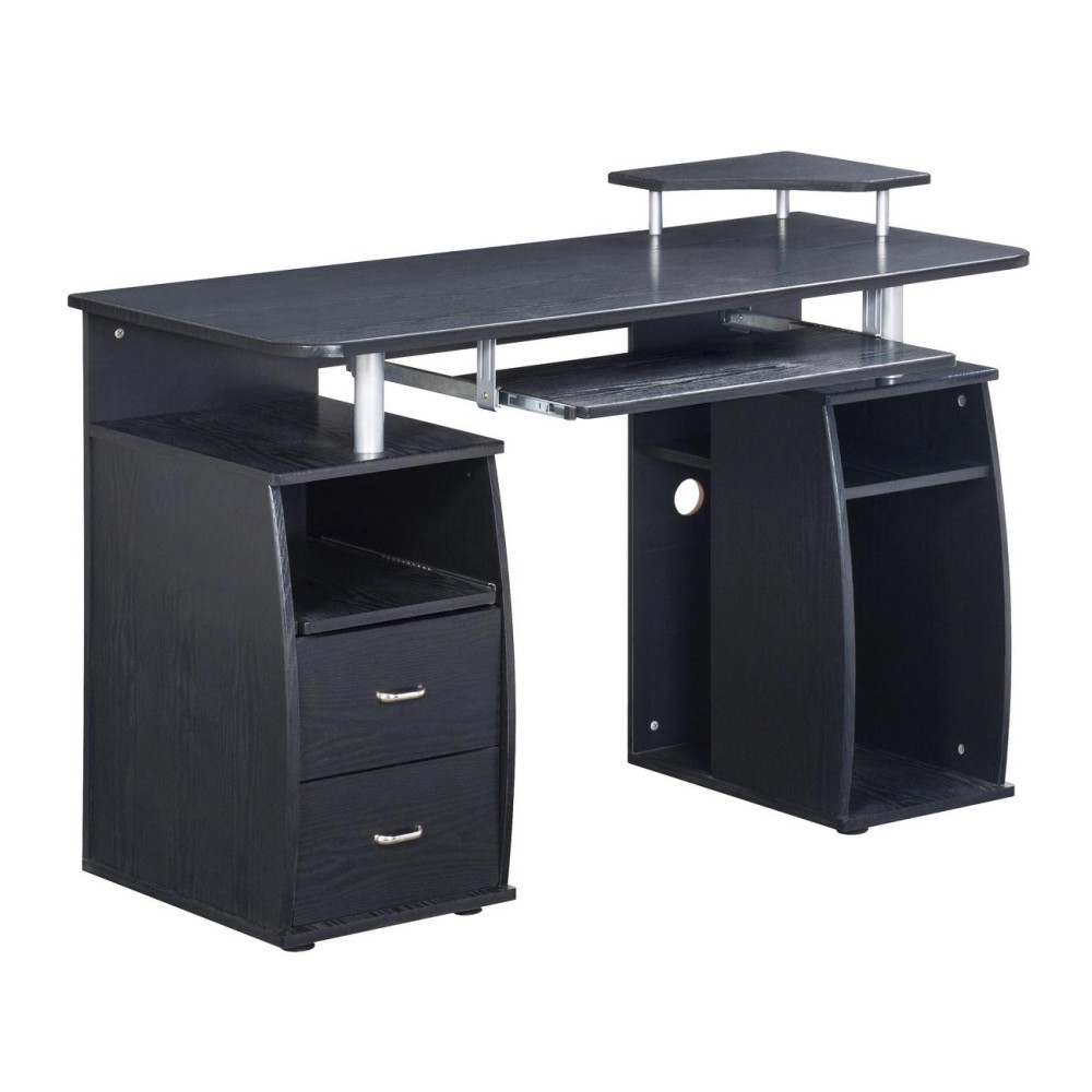 Office Desk-Computer Workstation-Adjustable CPU Shelf,Keyboard Tray,Drawers