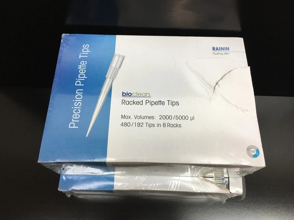 Rainin REF 17002918 Pipette Tips Pre sterilized 2000 / 5000uL Lot 2 Packs