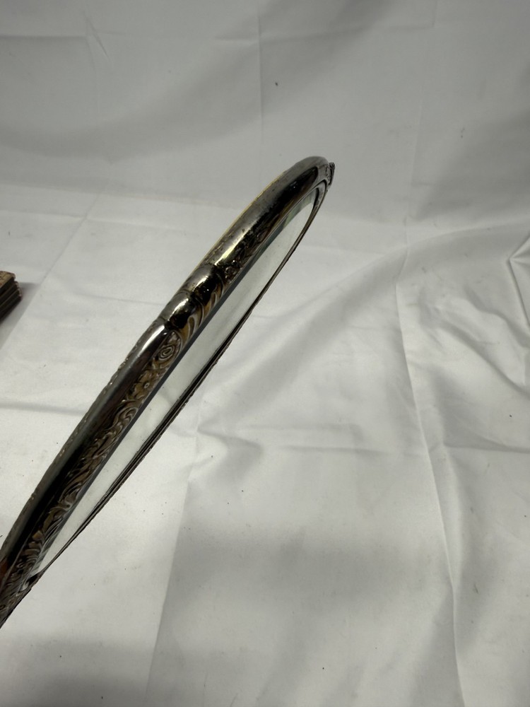 Vtg Vanity HANDHELD MIRROR