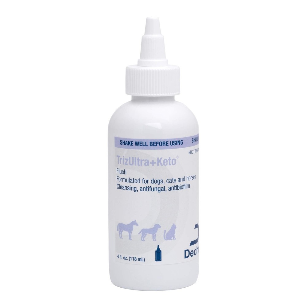 Keto Flush Ear Cleaner for Pets 4oz - Antifungal, Antibacterial Solution