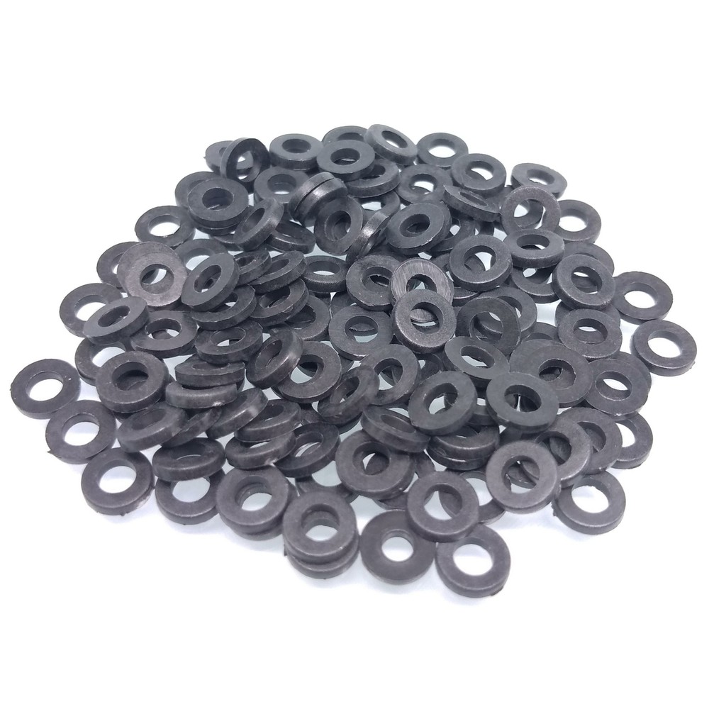 1000pcs M3 Black Nylon Flat Washers