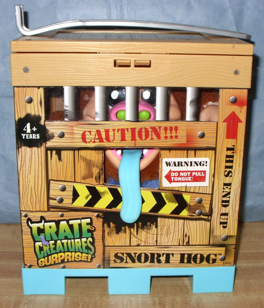 CRATE CREATURES SURPRISE WITH CRATE AND CROWBAR, WORKING