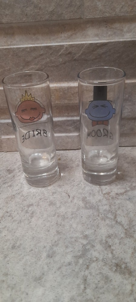 Bride And Groom Shots Glass